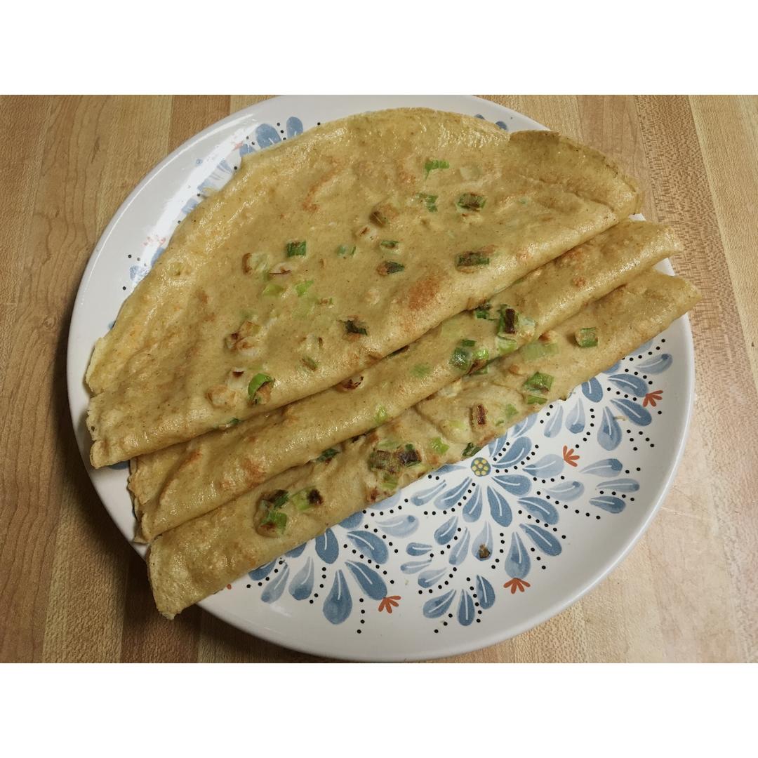 快手鸡蛋饼～～十分钟早餐！