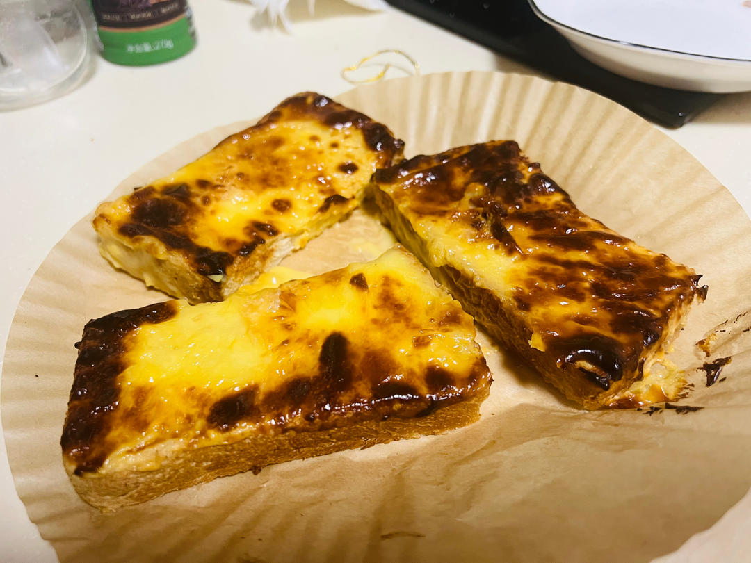 零失败快手岩烧乳酪(熔岩吐司)十分钟网红早餐，好吃哭