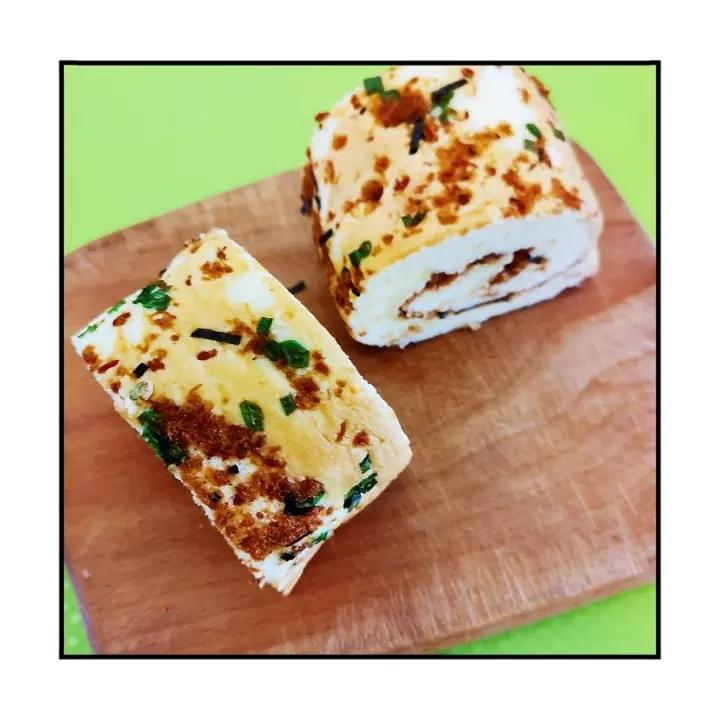 香葱肉松肥蛋糕卷～