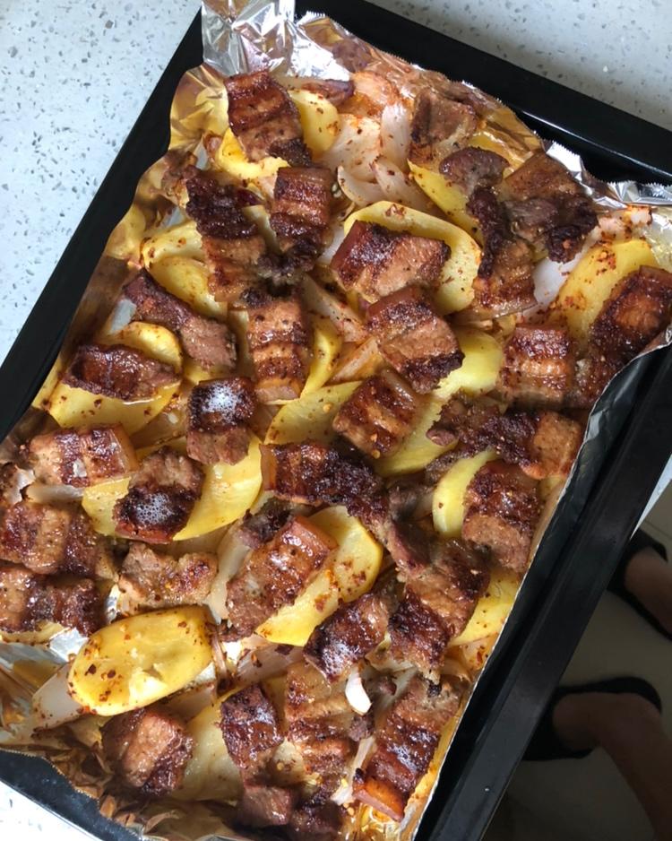 【烤五花肉】（烤箱版）