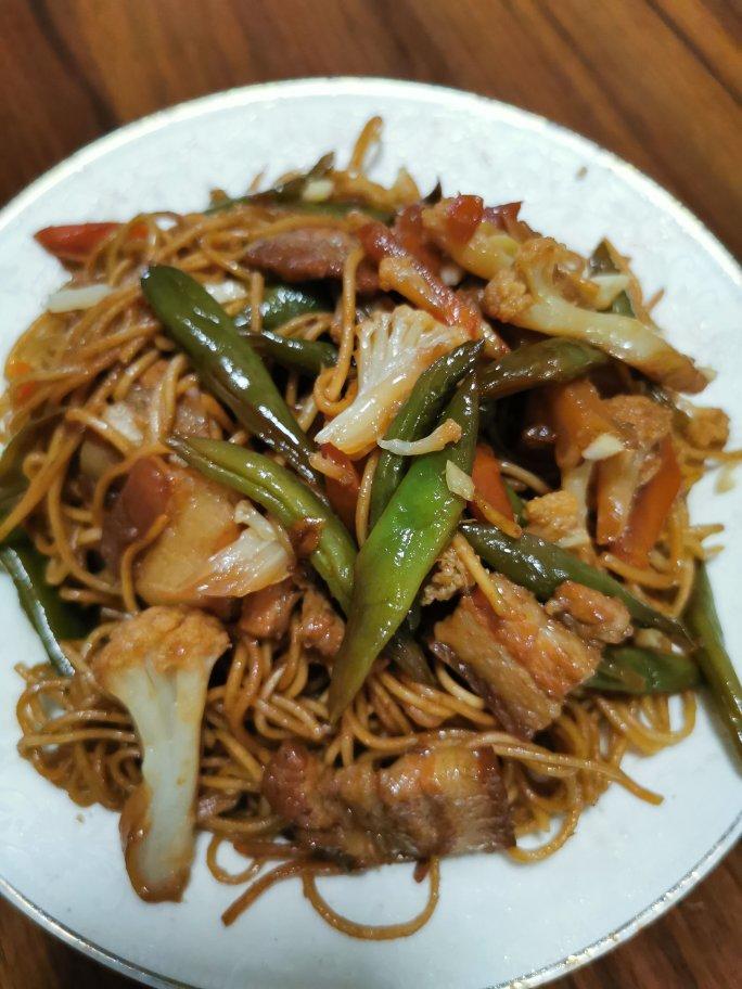 地道老北京扁豆焖面 豆角焖面 太好吃小心吃撑哦