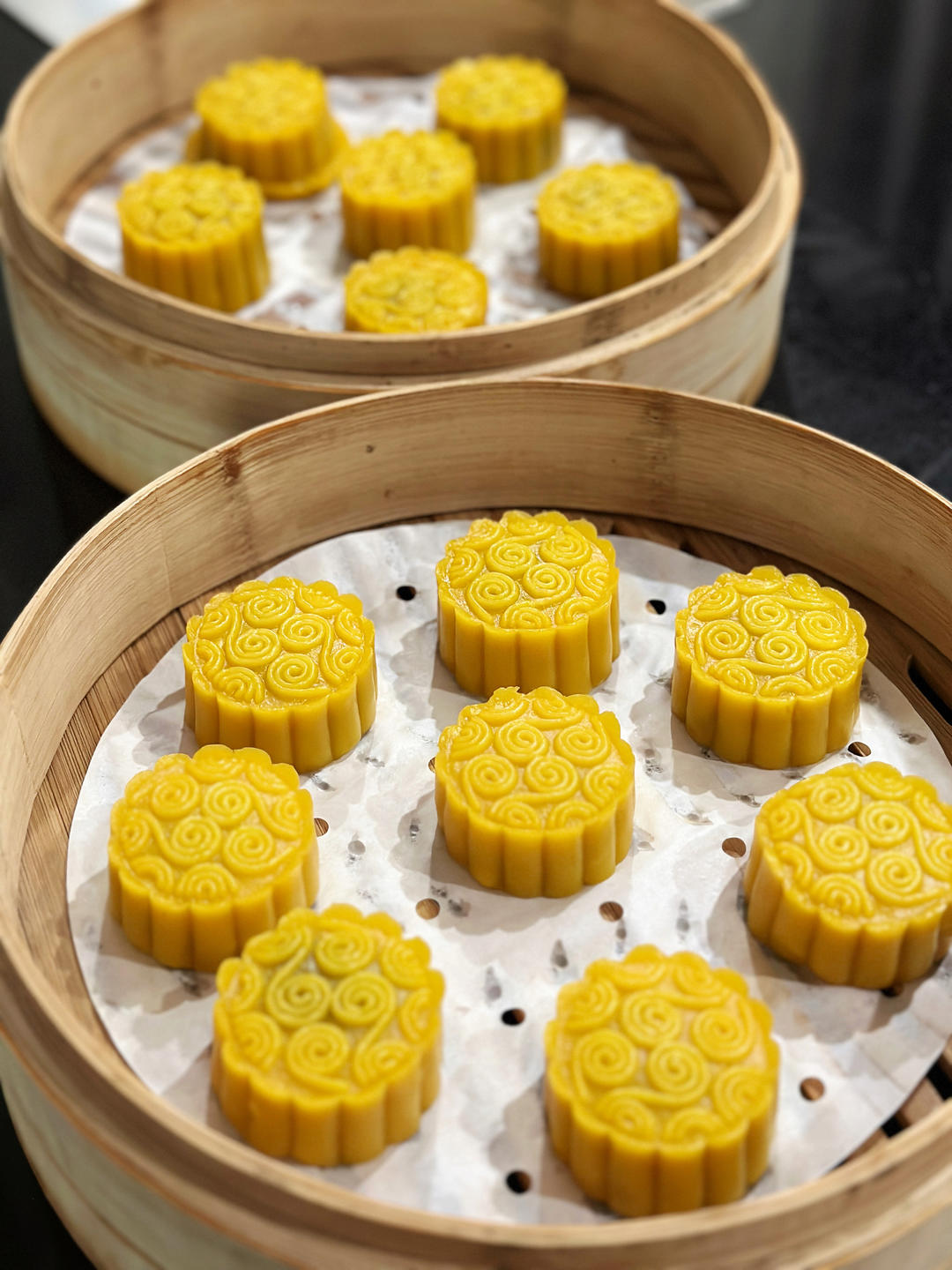 蒸着吃的南瓜月饼