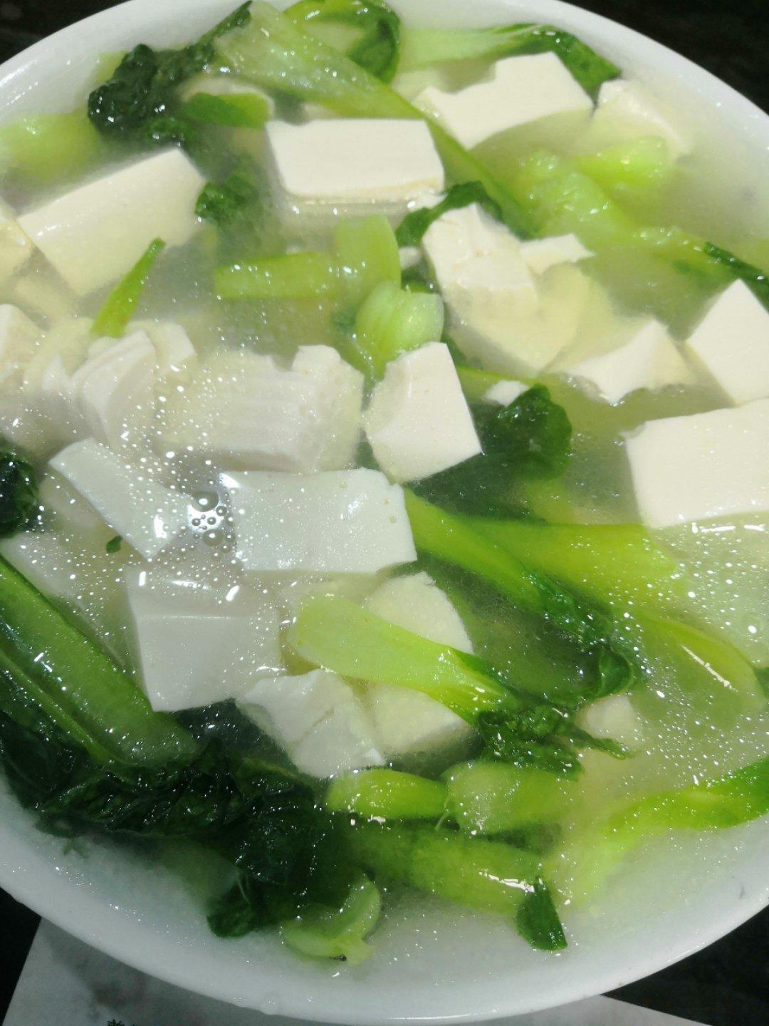 青菜豆腐汤