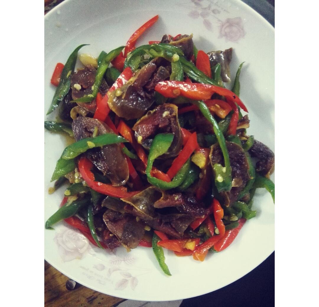 青椒炒腊肠