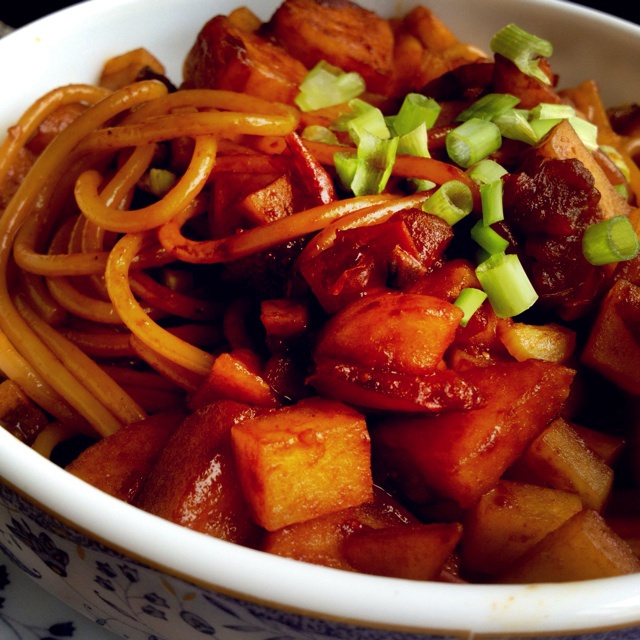 土豆炒面