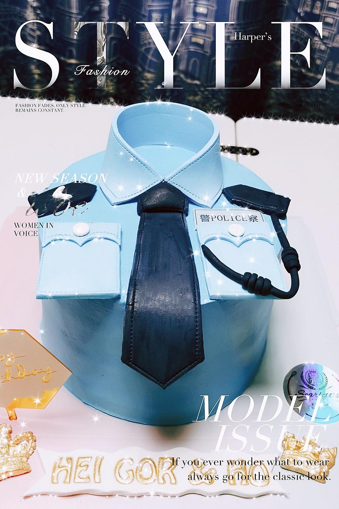 scarlettyeungching做的警察制服蛋糕