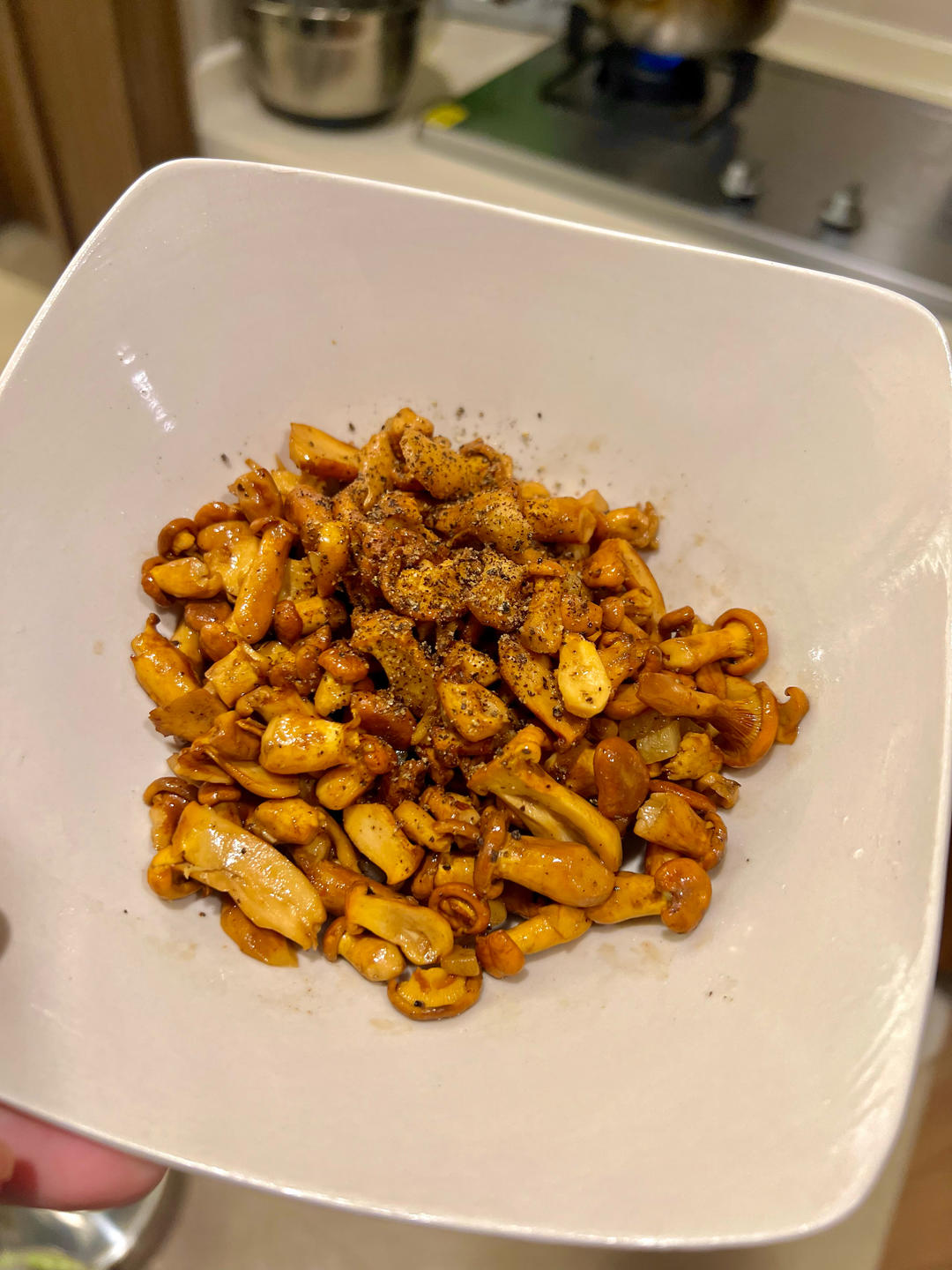 香煎鸡油菌