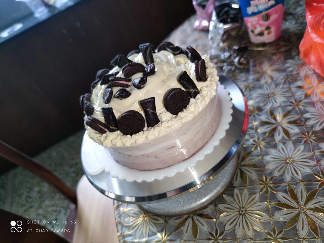 渐变蓝莓慕斯蛋糕🎂