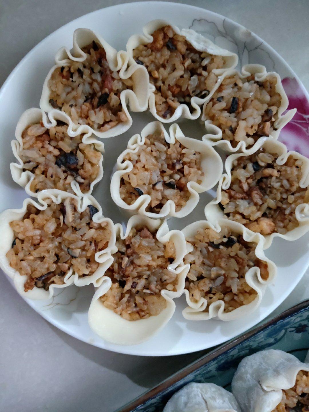 简易糯米烧卖（附烧卖包法）