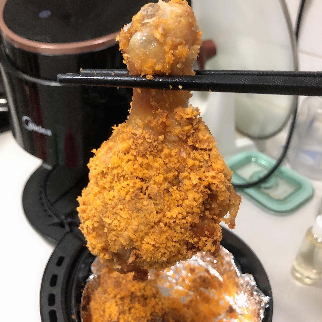 不用炸鸡粉也可以炸出酥脆炸鸡腿