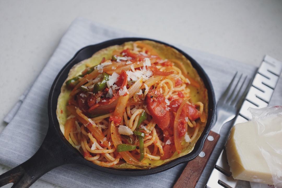 【深夜食堂】铁板那不勒斯风意大利面（拿波里意面）