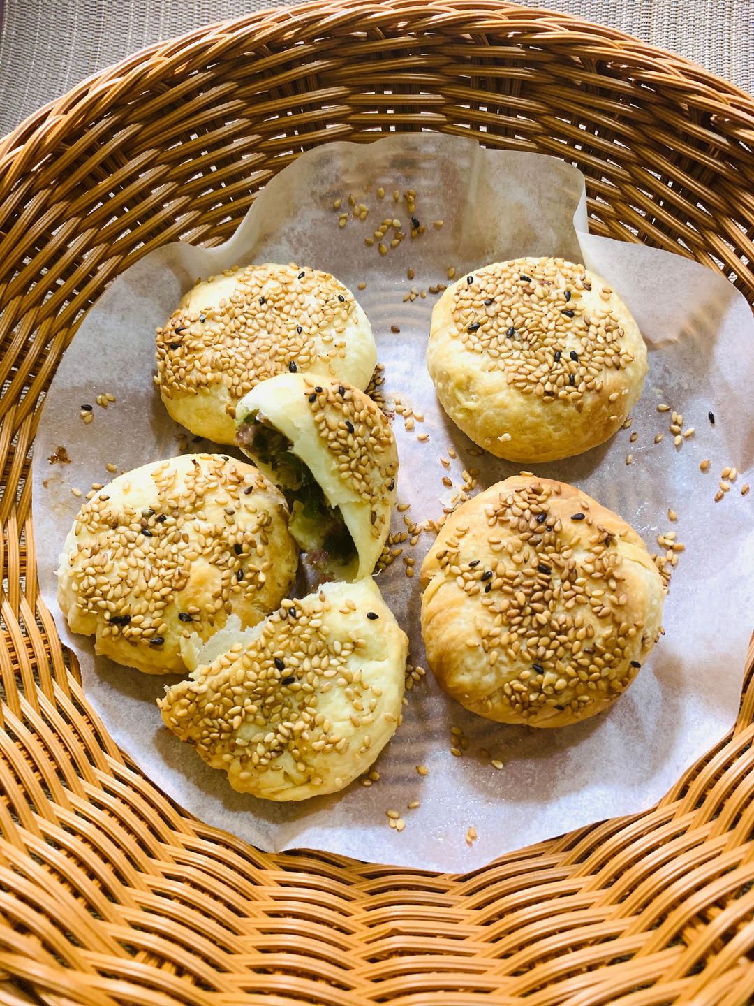 蟹壳黄和小烧饼