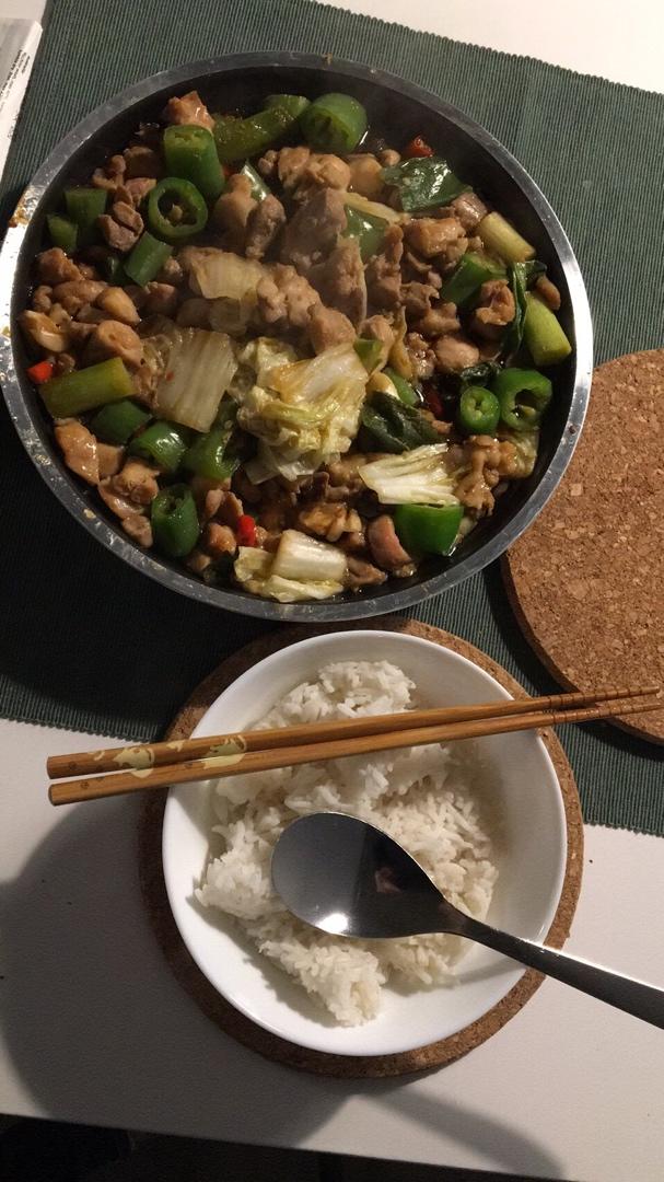 青椒炒鸡腿肉（大厨级别）