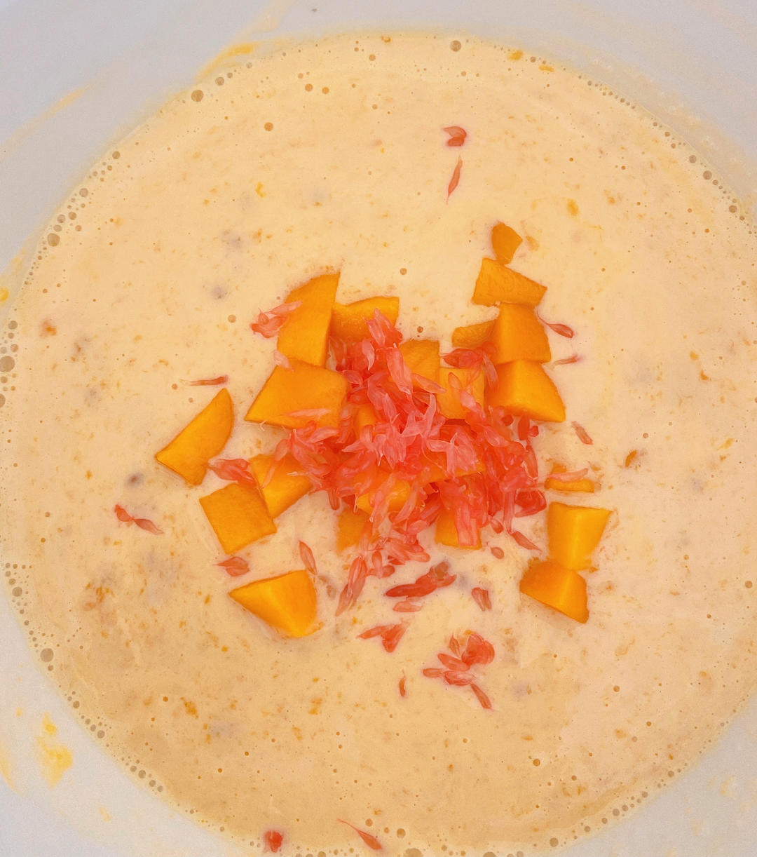 港式甜品——杨枝甘露(芒果西米露)附芒果花切法