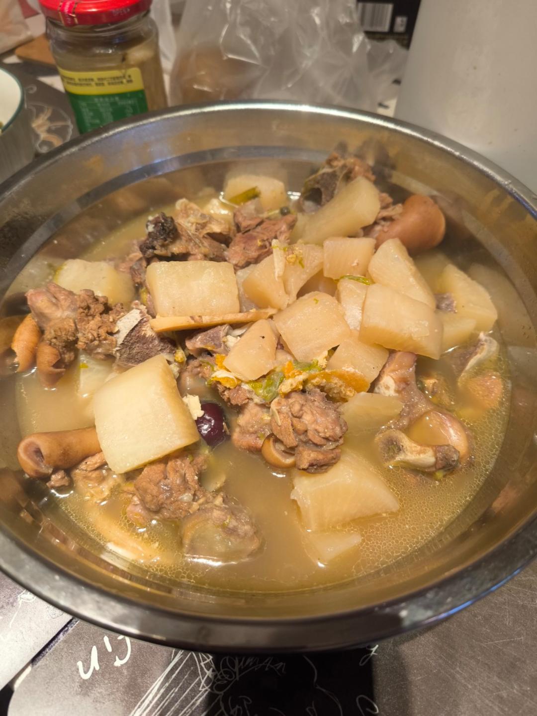 清炖羊肉汤（+白萝卜）