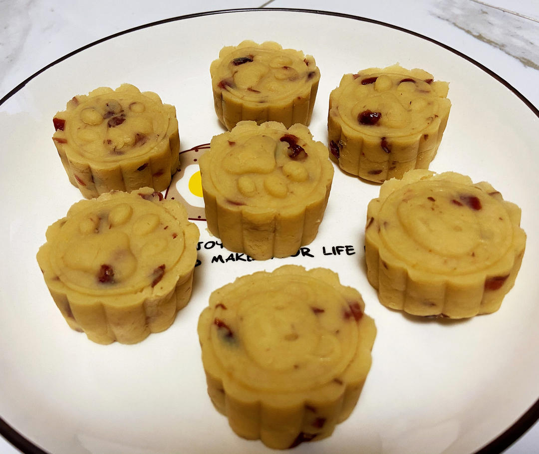 蔓越莓绿豆糕