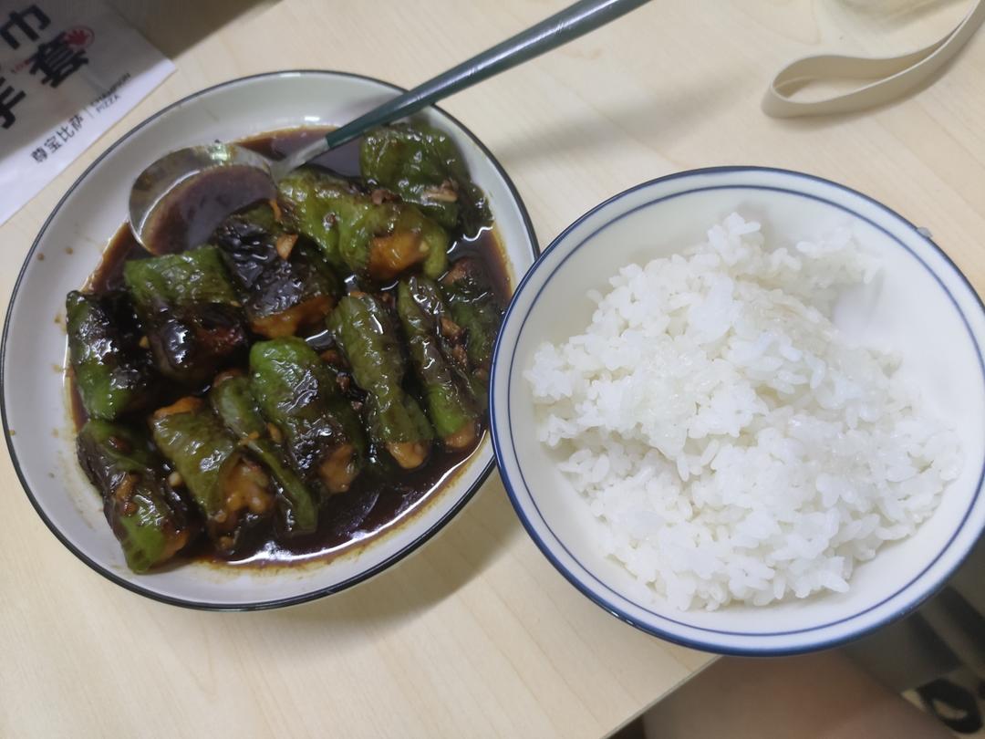 超下饭的青椒酿虾滑