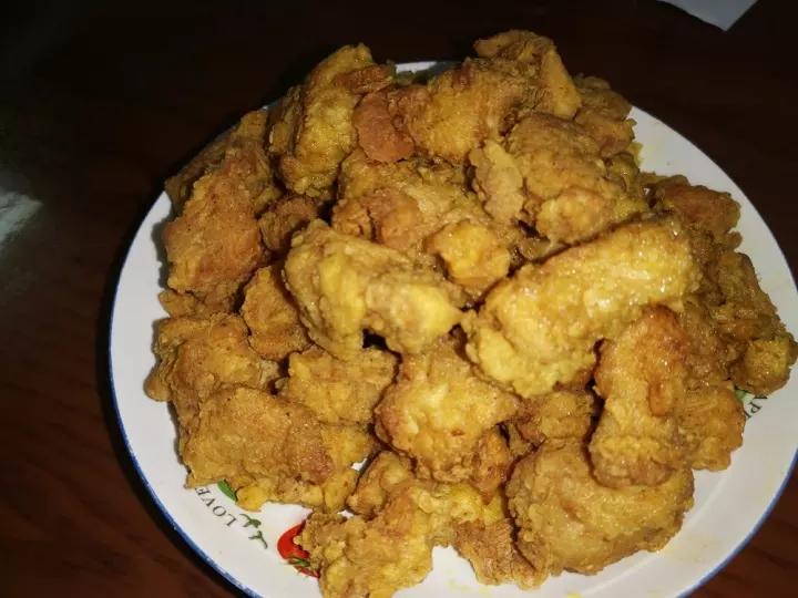 无面包糠版鸡米花（盐酥鸡）