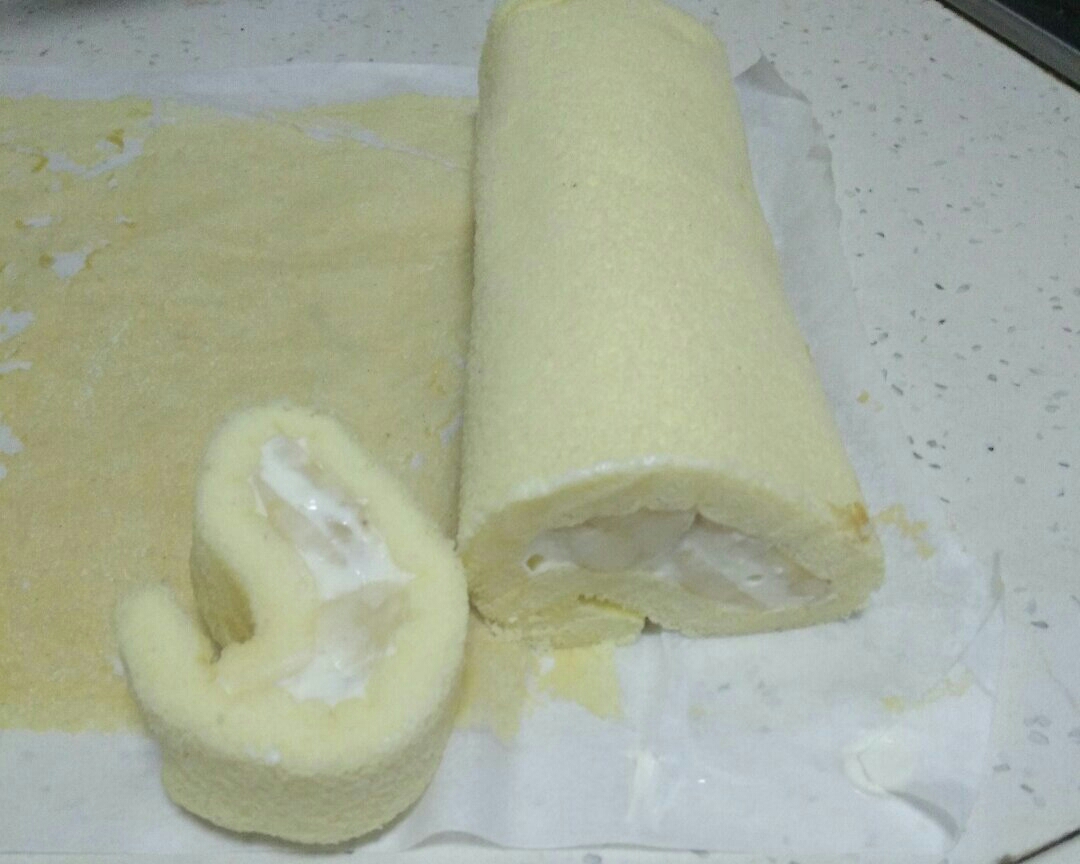 香草芭蕉奶酪卷的做法