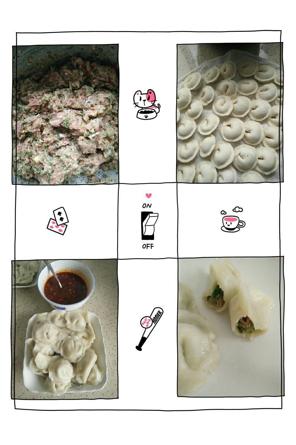 芹菜猪肉大馅饺子