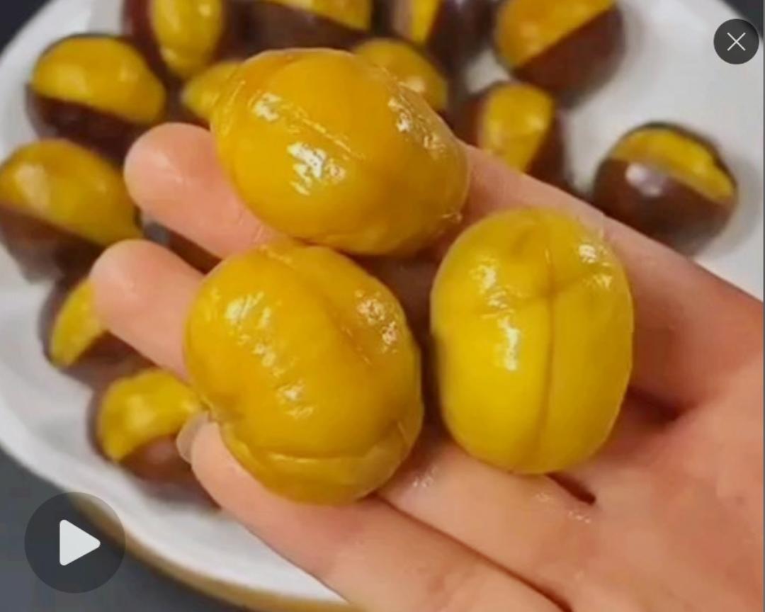 好吃不腻的🌰烧板栗🌷附带板栗的挑选及巧剥板栗皮👍的做法