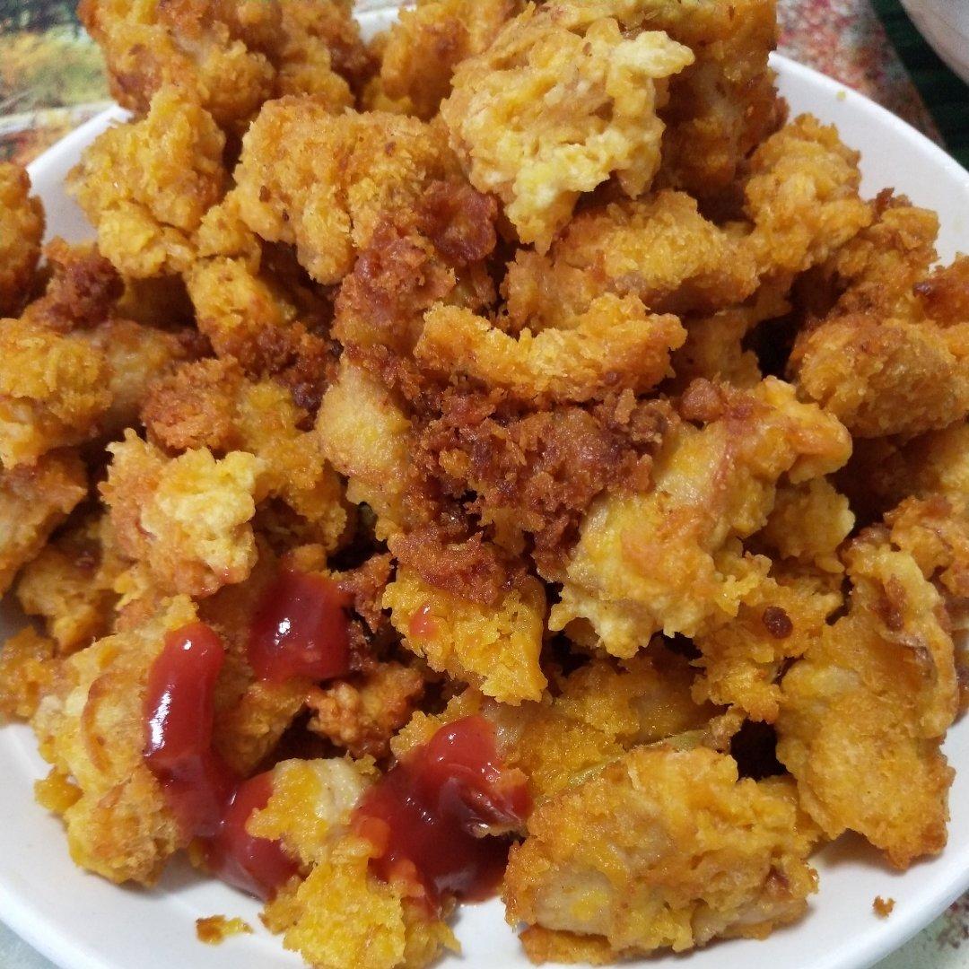 外酥里嫩自制鸡米花‼️口感完全不输肯德基