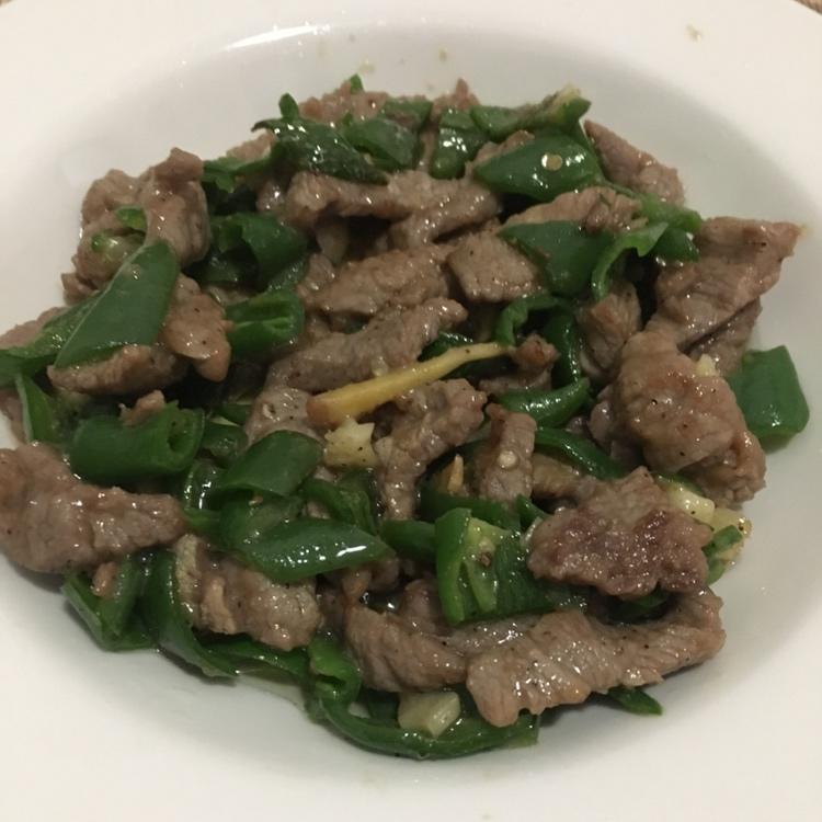 青椒炒牛肉