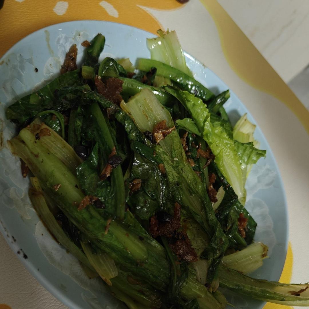 豆鼓鲮鱼油麦菜
