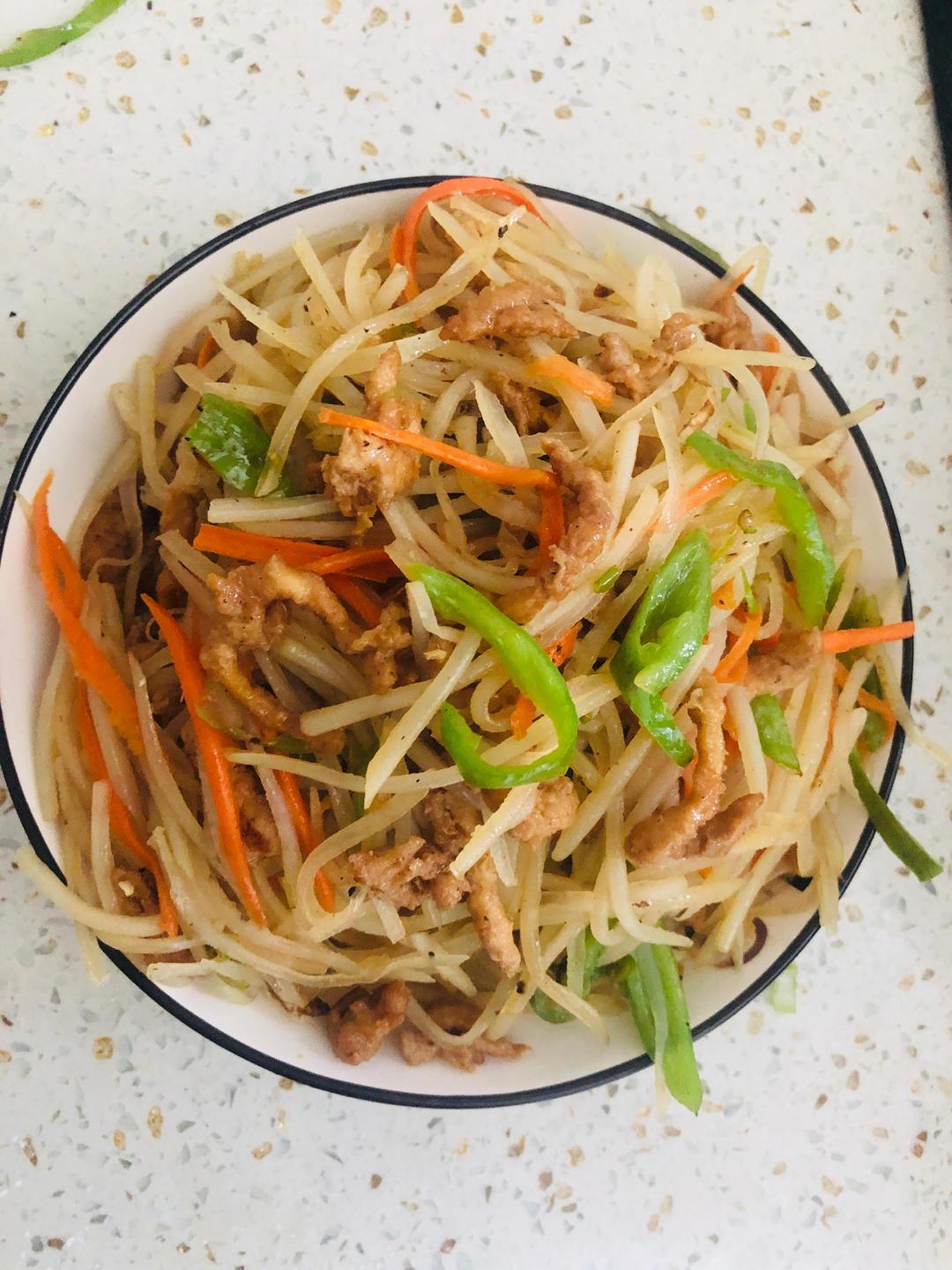 土豆炒肉丝（2人份）