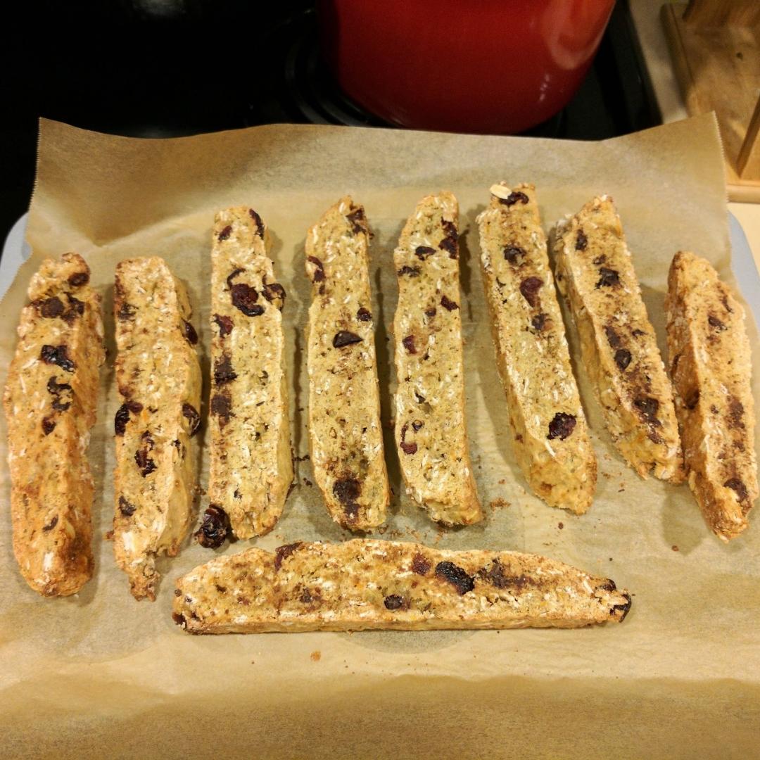 【健康零食】香蕉燕麦意式脆饼