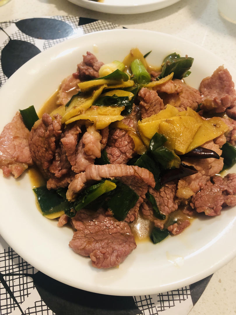 姜葱炒牛肉