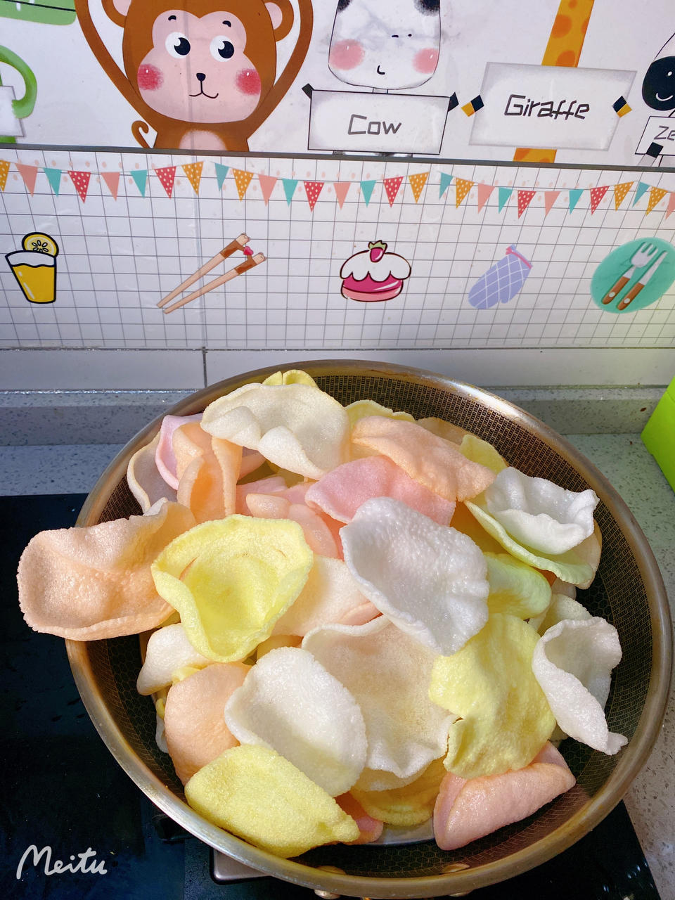 节日零食～炸虾片