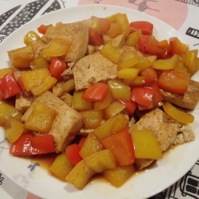 家常豆腐(彩椒版)