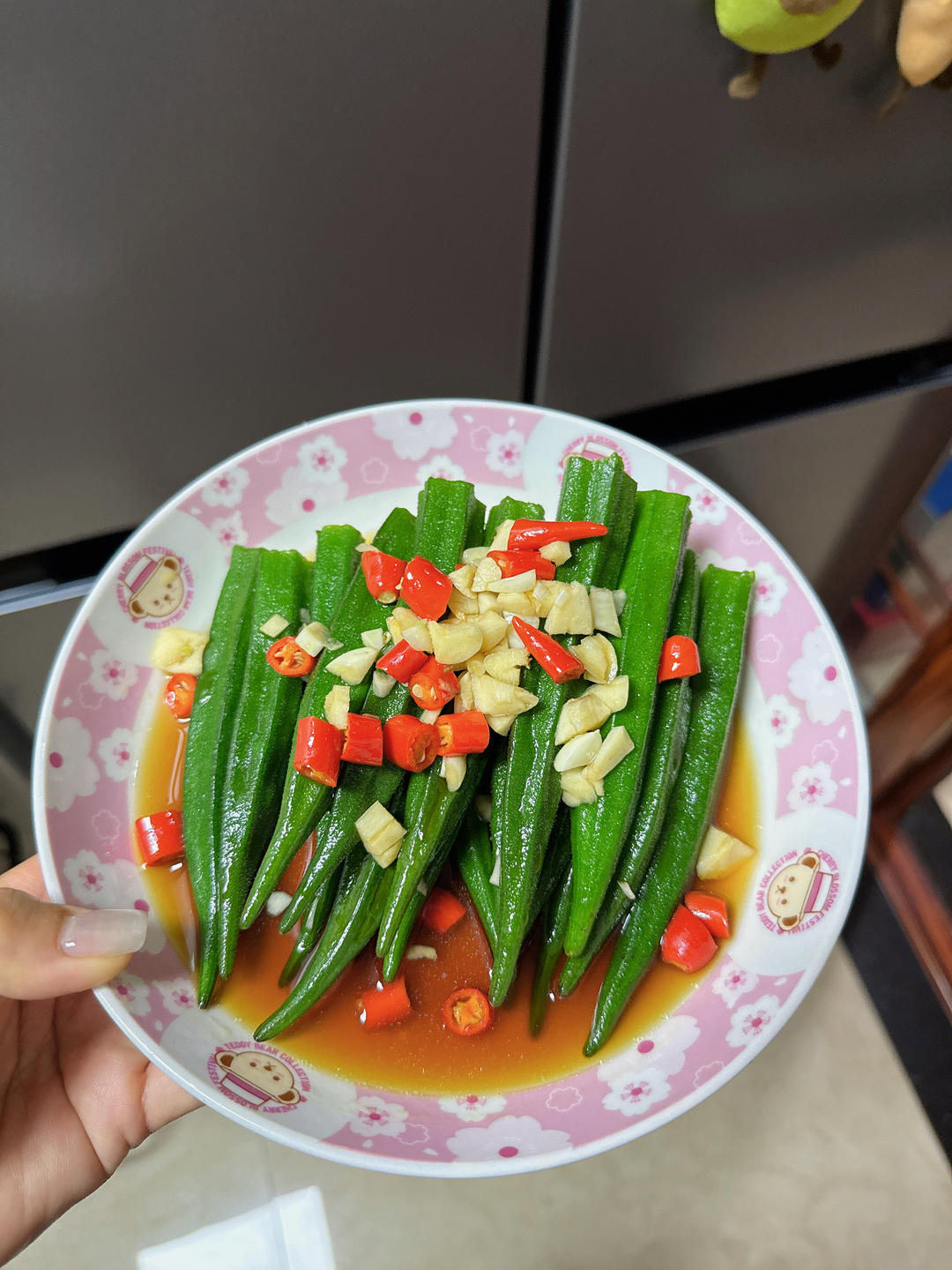 白灼秋葵