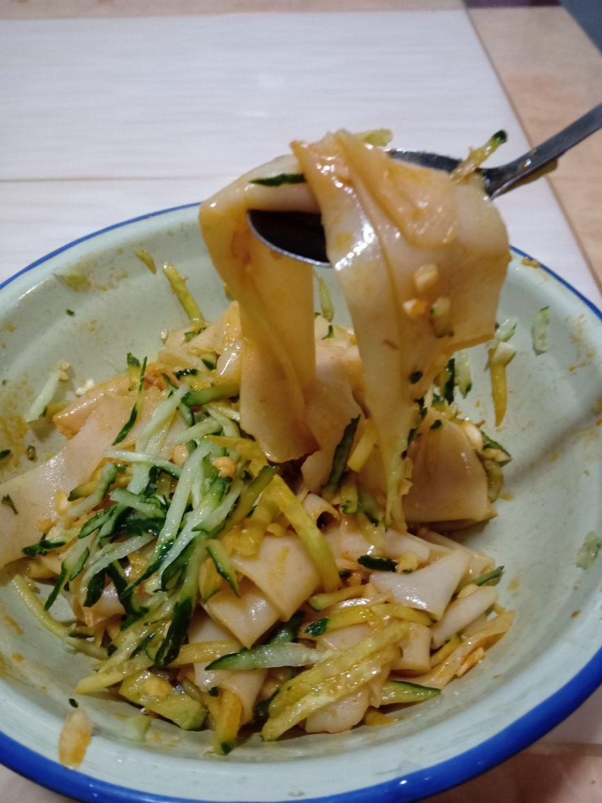 不用水洗的自制凉皮，零失败