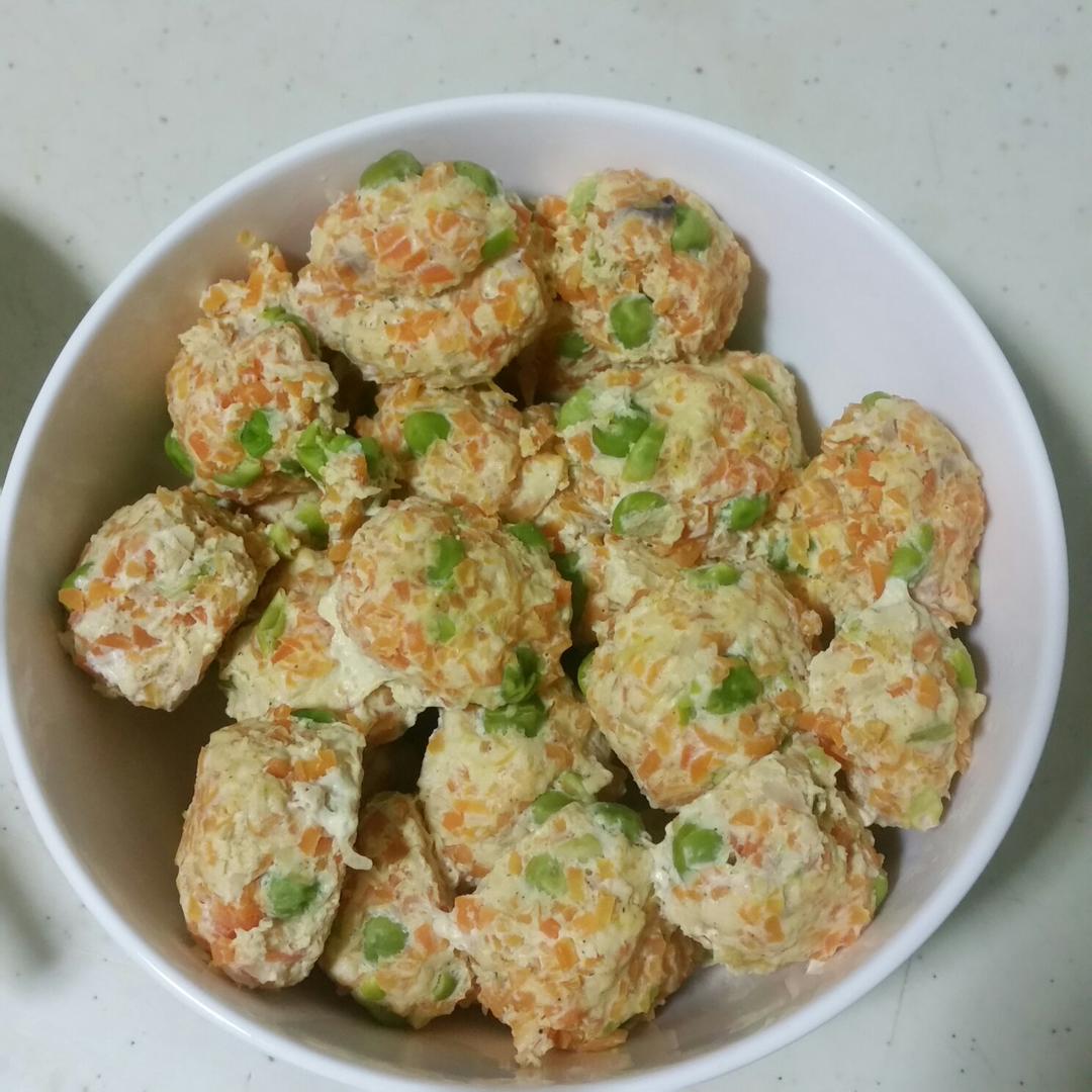 胡萝卜鸡胸肉丸子