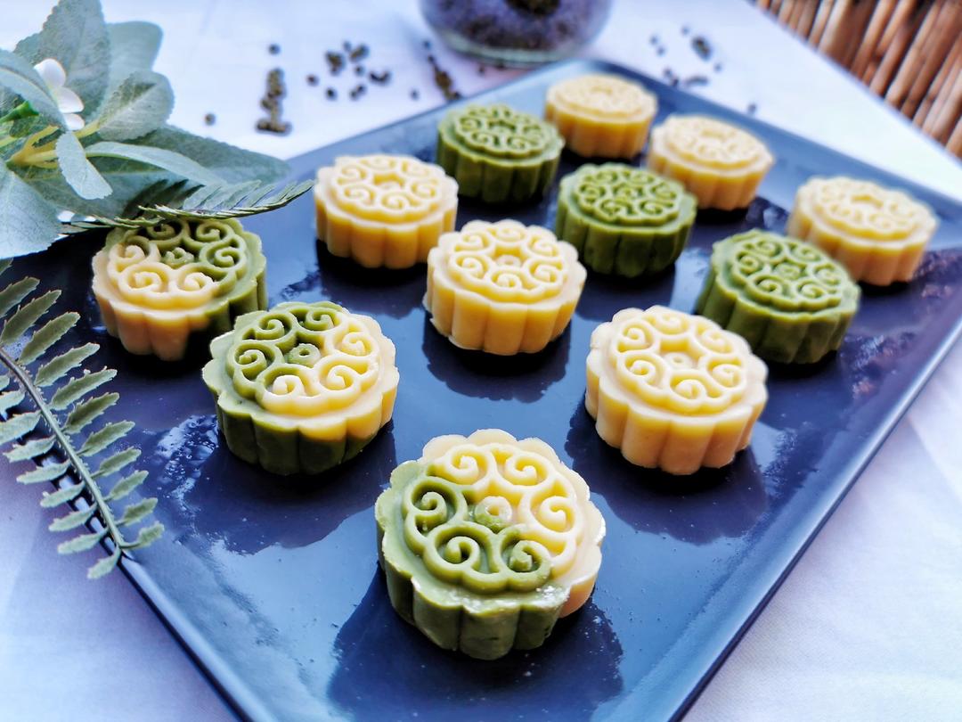 奶香绿豆糕（无豆腥味，超快手不麻烦）