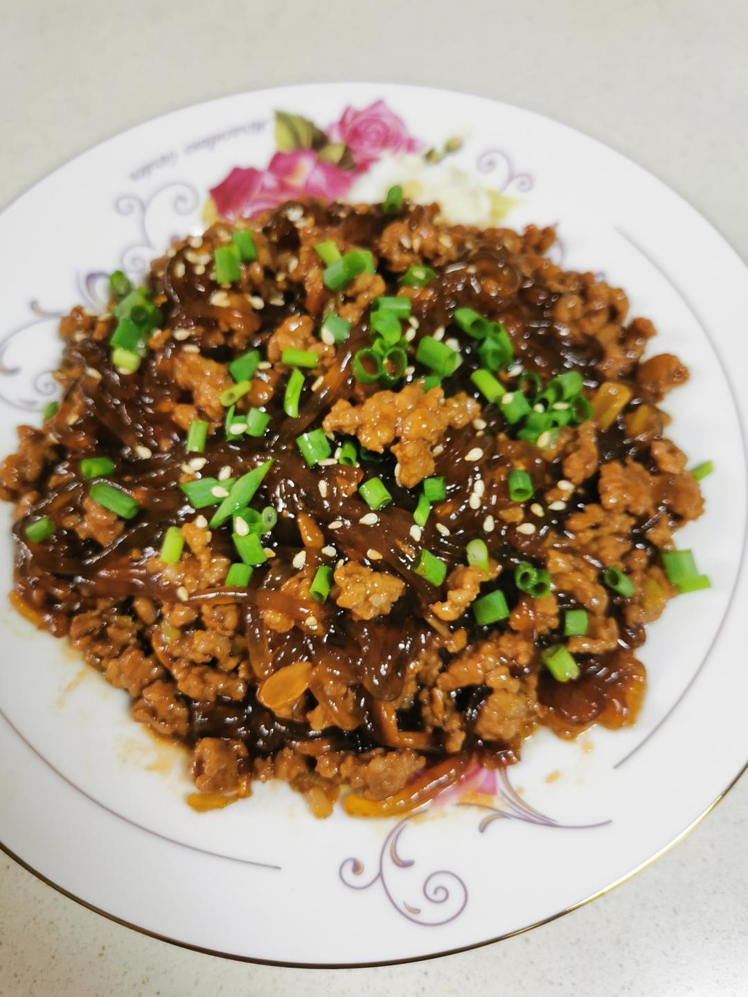 蚂蚁上树(肉末炒粉丝)超下饭‼️十分钟搞定