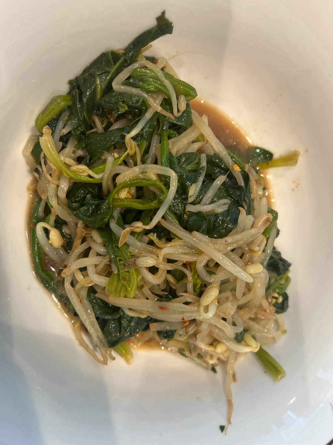 凉拌菠菜(家传秘方)