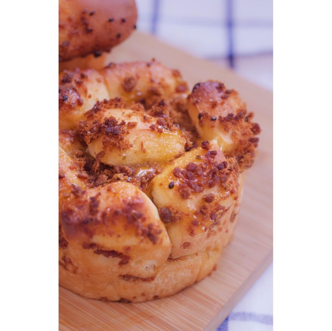 肉松手撕面包—超软会爆浆的面包哟