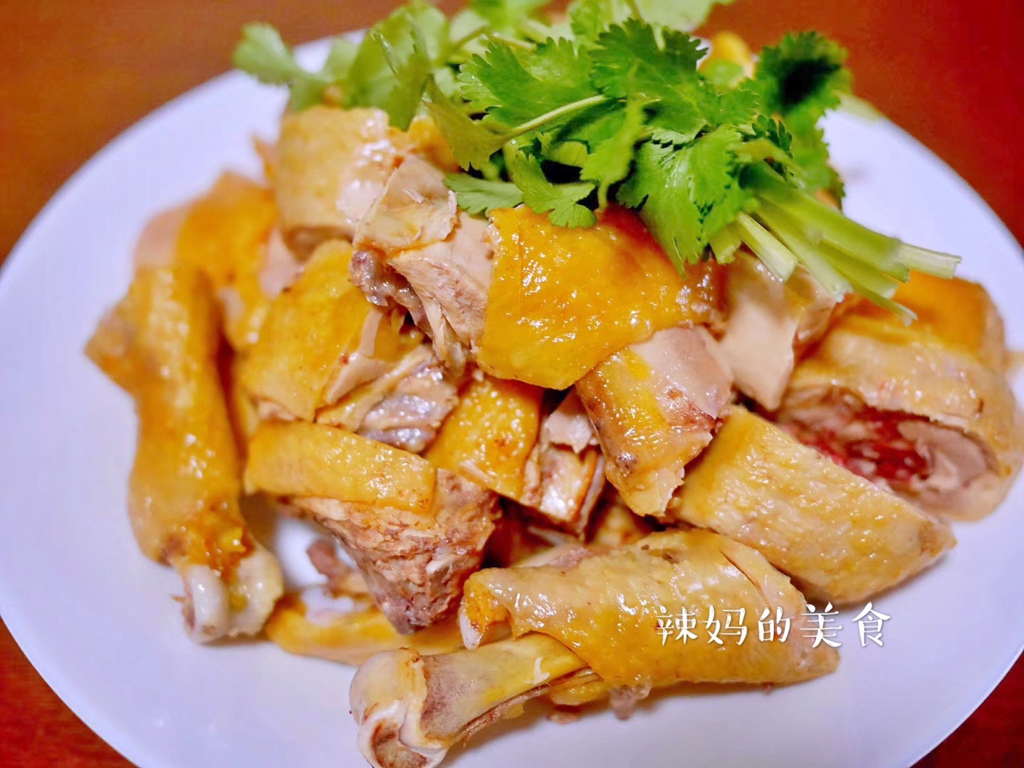 超实用一鸡三吃～手撕鸡（白斩鸡）鸡汤，鸡油时蔬的做法 步骤5
