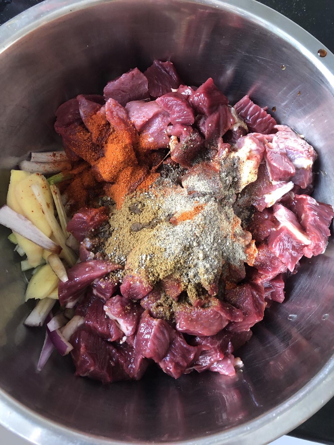 烤羊肉串（家庭烤箱版）的做法 步骤1