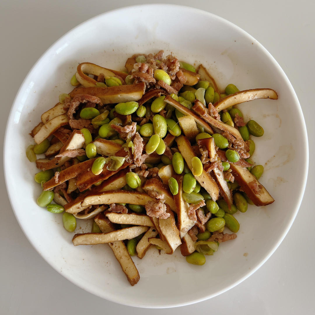 毛豆炒肉