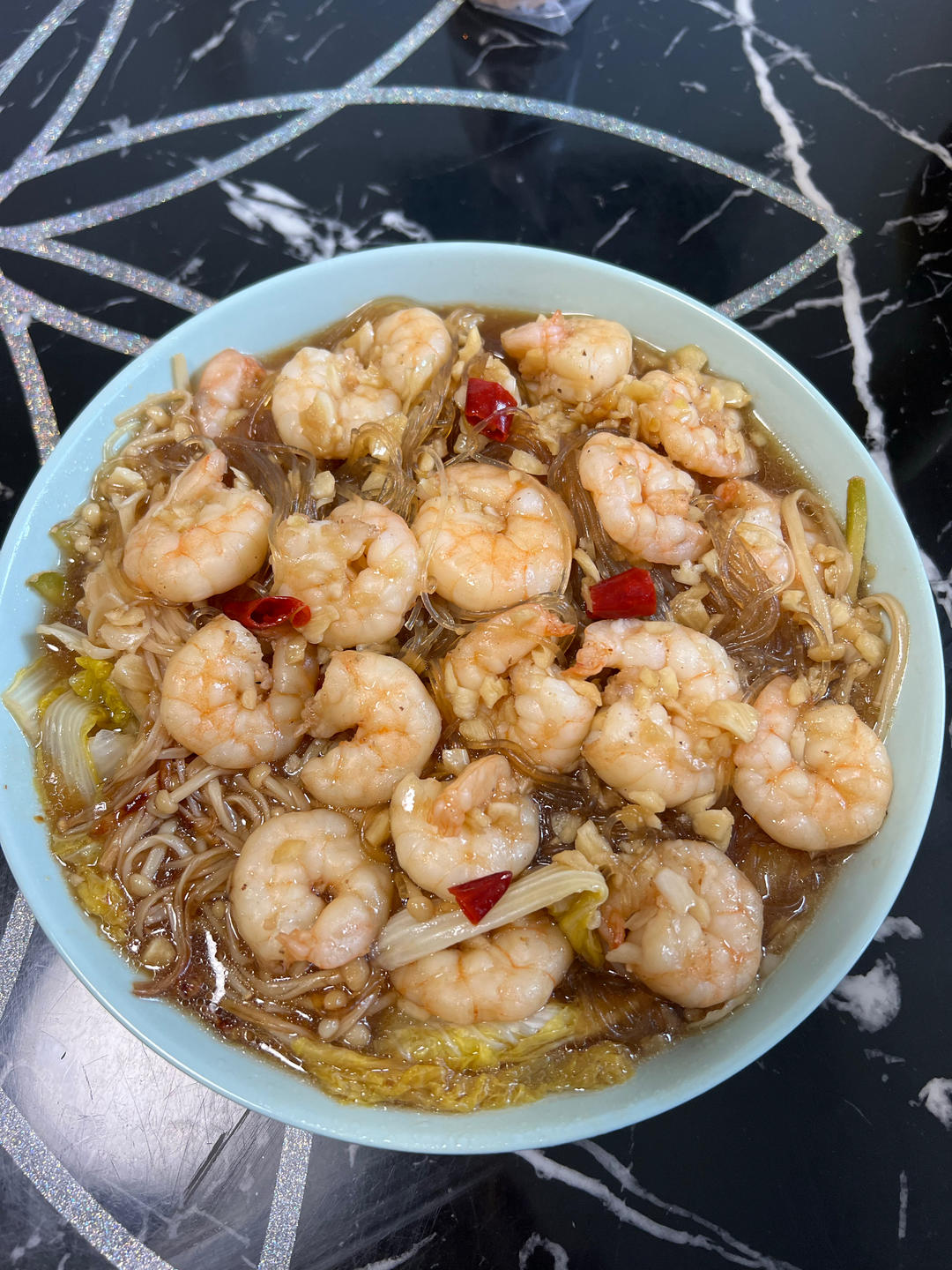 虾仁粉丝煲