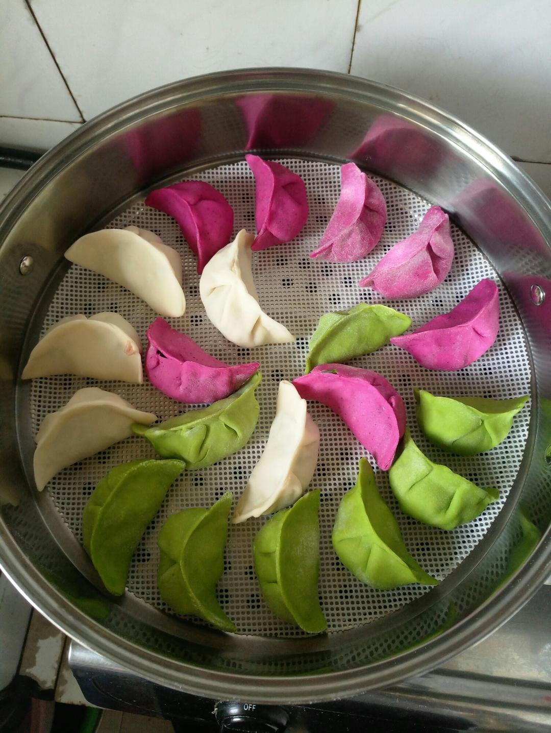 彩色水饺