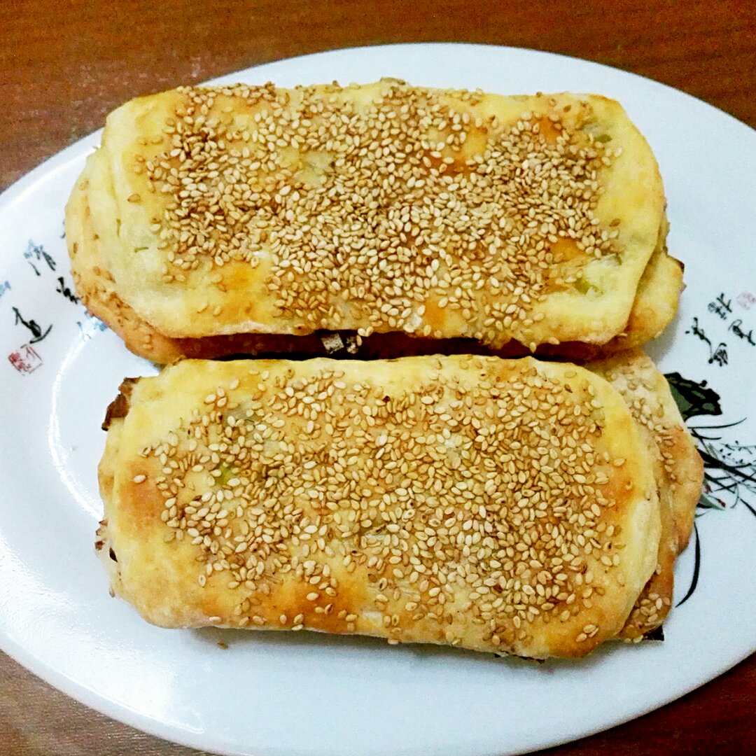 葱香油酥烧饼