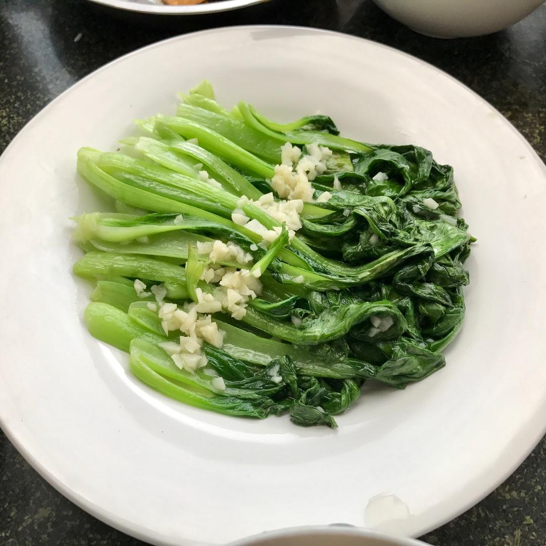 bbbanli做的蒜蓉上海青