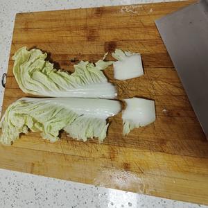 老豆腐炖白菜的做法 步骤2