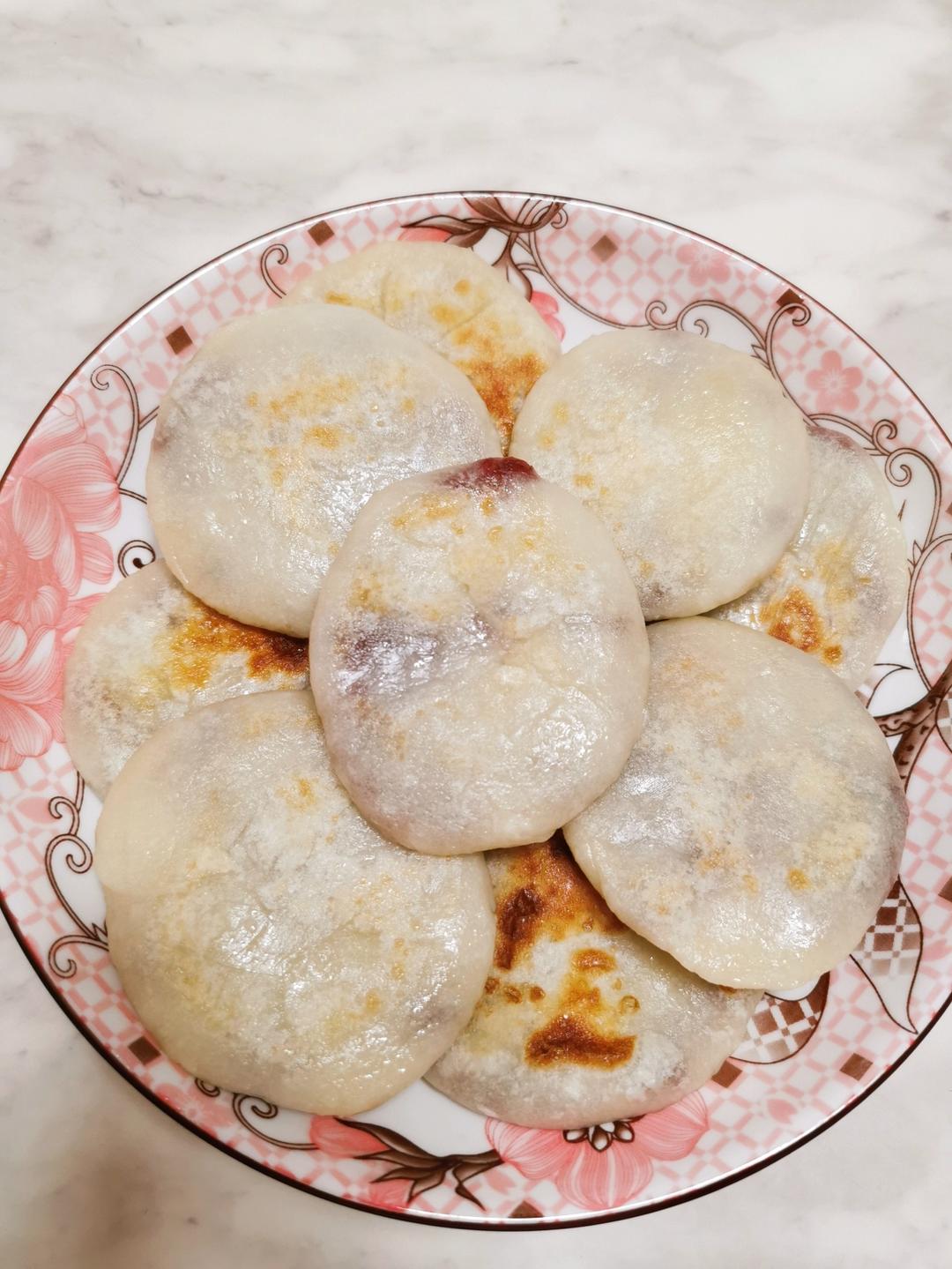 ㊙️全网第一份的烫面玫瑰酱糖饼 方法简单快手早餐 凉了也不硬 附细节视频详解