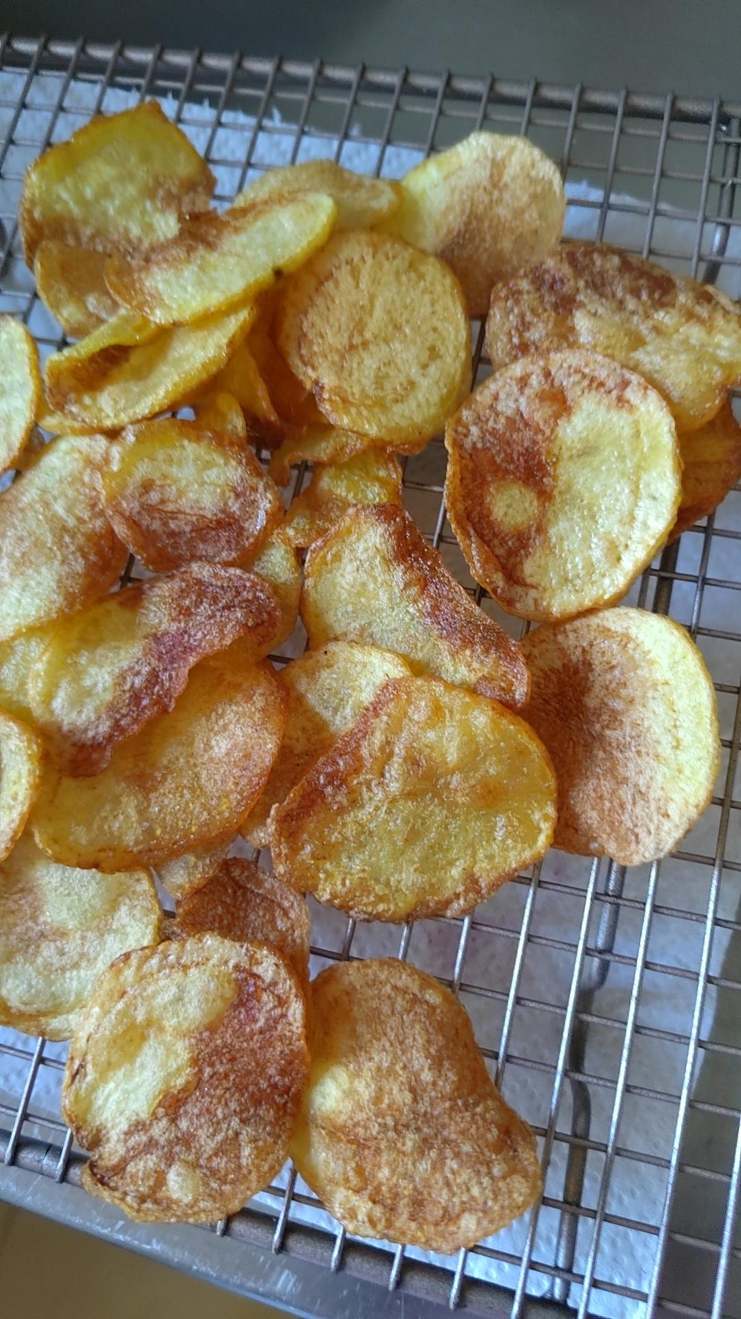 🔥焦香酥脆～自制薯片，嘎嘣脆秒杀膨化薯片